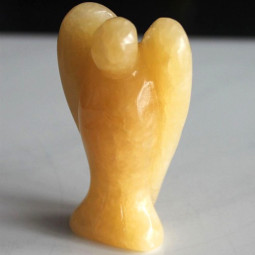 Ange en Calcite Jaune vibrationscristallines