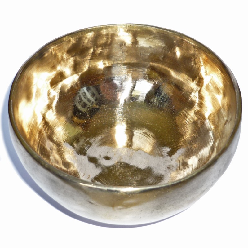 Bols chantants tibétains dorés Mantra Or aux 9 métaux, faits à la main
