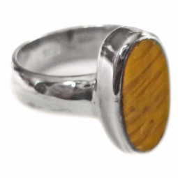 Bague Argent & Oeil de Tigre