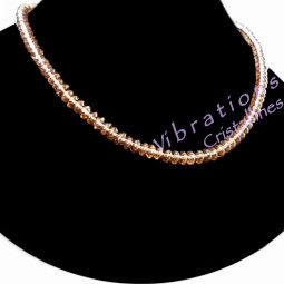 Collier en Quartz Fumé