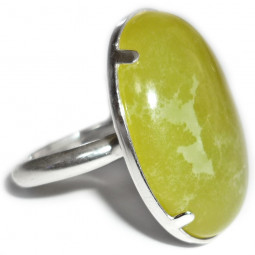 Bague Argent & Jade de Chine