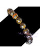 Bracelet Boules en Oeil de Fer Vibrations Cristallines