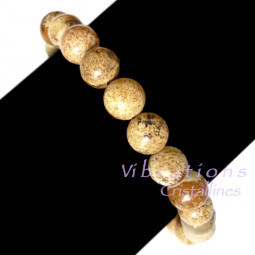Bracelet Boule en Jaspe Paysage