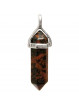 Pendentif Pointe en Obsidienne Rouge