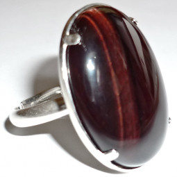 Bague Argent & Oeil de Taureau