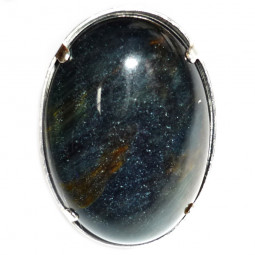 Bague Argent & Oeil de Faucon