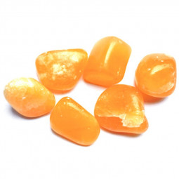 Pierre Roulée de Calcite Orange