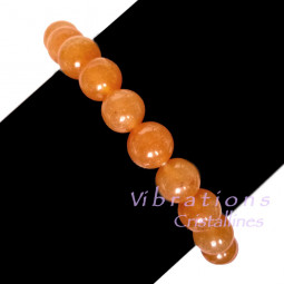 Bracelet Boules en Aventurine Rouge - 8mm