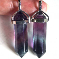 Pendentif Pointe en Fluorite