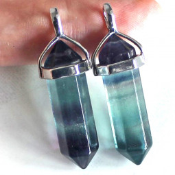 Pendentif Pointe en Fluorite