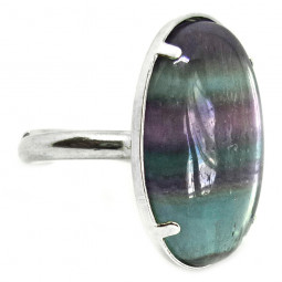Bague Argent & Fluorite