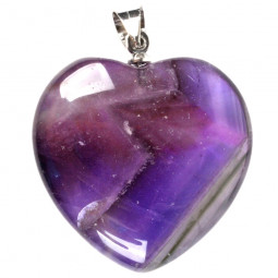 Pendentif Coeur en Améthyste