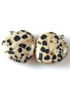 Pendentif en Jaspe Dalmatien - Forme Coeur