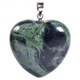 Pendentif Coeur en Jaspe Kambaba