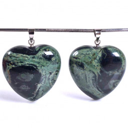 Pendentif Coeur en Jaspe Kambaba