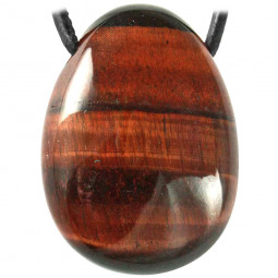 Pendentif Percé en Oeil de Taureau Vibrations Cristallines