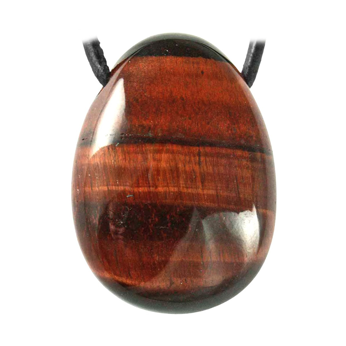 Pendentif Percé en Oeil de Taureau Vibrations Cristallines