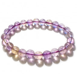 Bracelet Boules en Amétrine