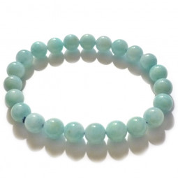 Bracelet en Amazonite - Boules de 8 mm