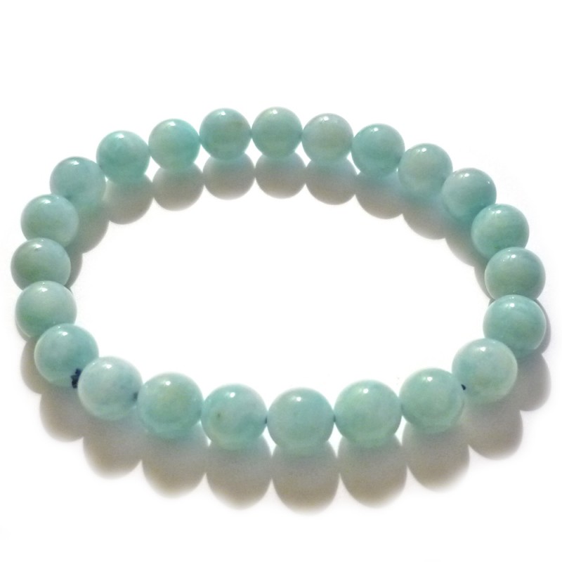 Bracelet Boules en Amazonite