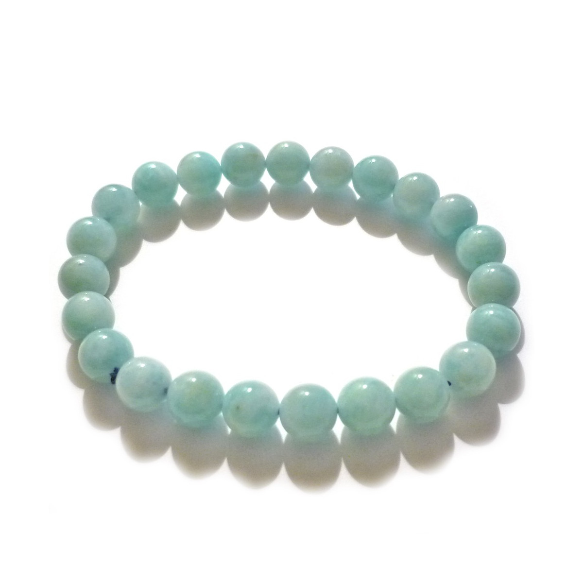 Bracelet Boules en Amazonite