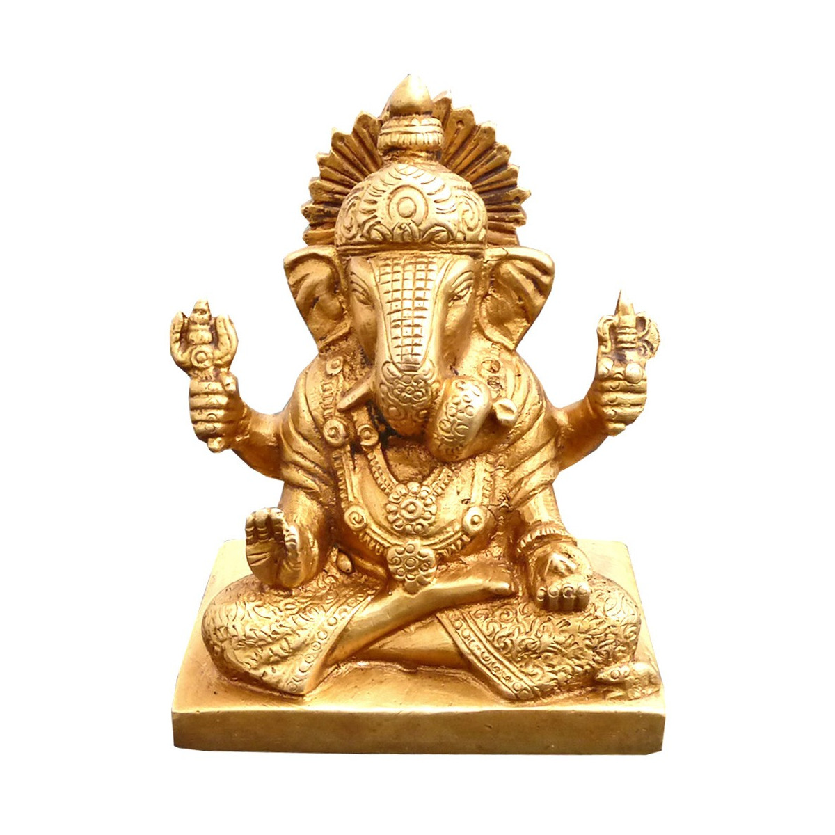 Ganesh statuette artisanale - Modèle moyen