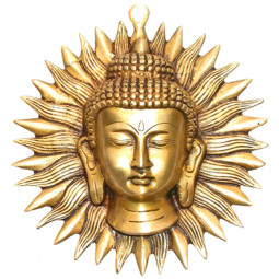 Masque Bouddha en Bronze
