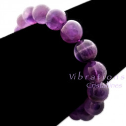 Bracelet Boules en Améthyste Vibrations Cristallines