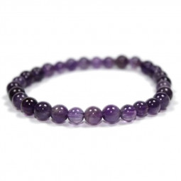 Bracelet Boules en Améthyste Vibrations Cristallines