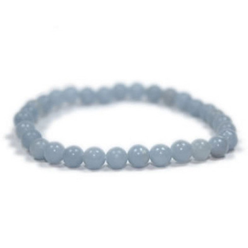 Bracelet Boules en Angélite