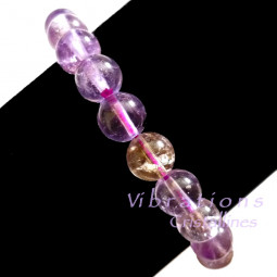 Bracelet Boules en Amétrine