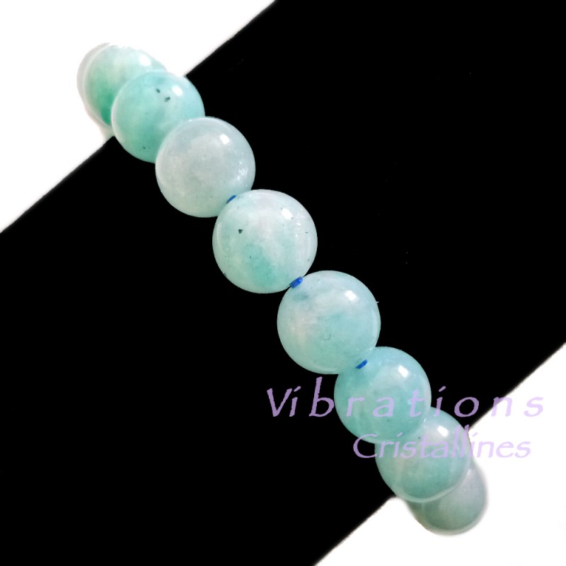 Bracelet Boules en Amazonite