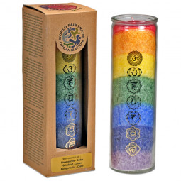 Bougie des 7 Chakras Aux Huiles Essentielles