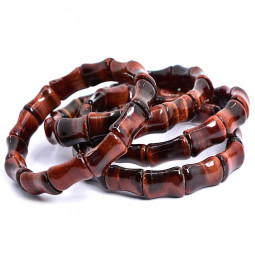 Bracelet Bamboo en Oeil de Taureau