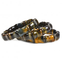 Bracelet Bamboo en Oeil de Faucon Vibrations Cristallines