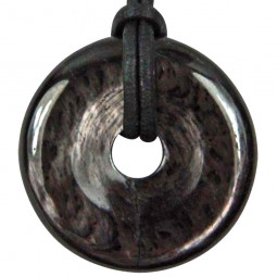 Pendentif Donut en Hypersthène Vibrations Cristallines