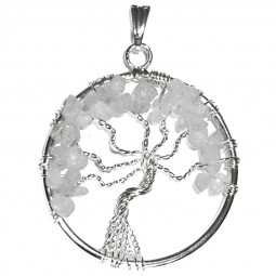 Pendentif Arbre de Vie en Cristal de Roche