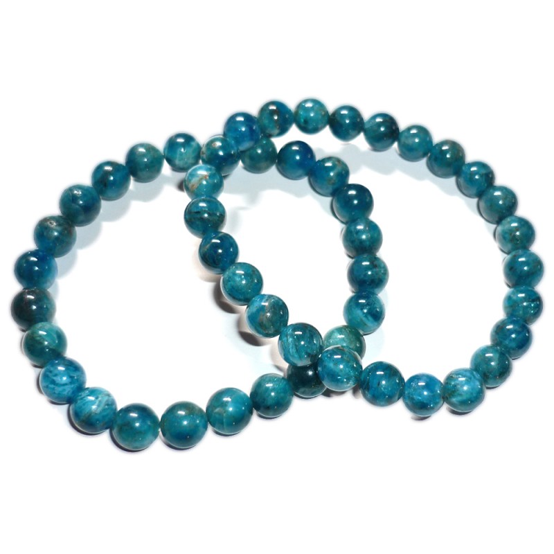 Bracelet Boules en Apatite