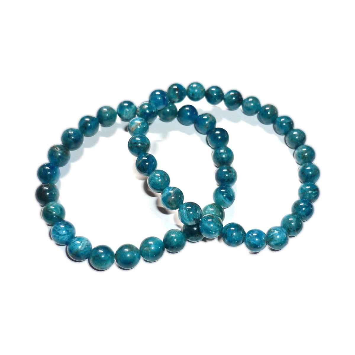 Bracelet Boules en Apatite