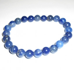 Bracelet Boules en Aventurine Bleue 8 mm