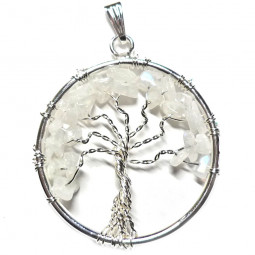Pendentif Arbre de Vie en Pierre de Lune