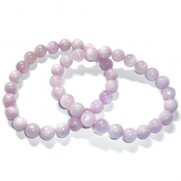 Bracelet en Kunzite - Boules de 6 ou 8mm