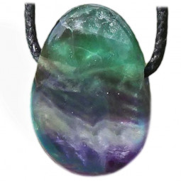 Pendentif en Fluorite - Goutte Percée