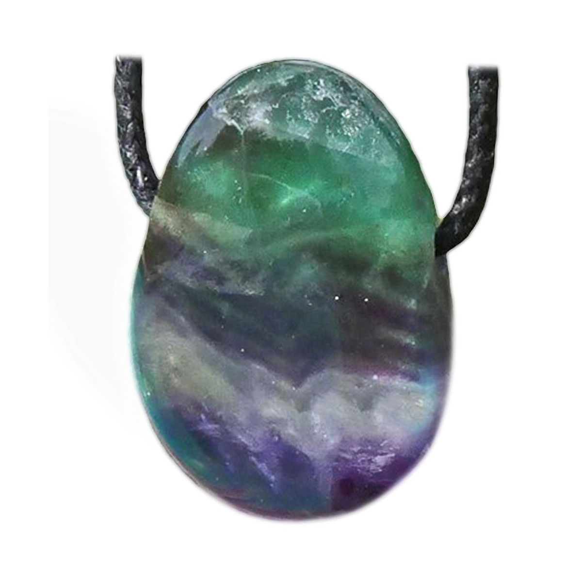 Pendentif en Fluorite - Goutte Percée