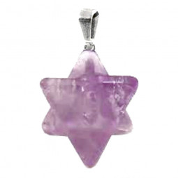 Pendentif Merkaba en Améthyste