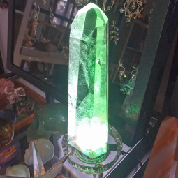 Socle Lumineux en Cristal