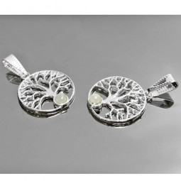 Pendentif Fleur de Vie et Pierre de Lune