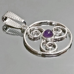 Pendentif Triskel et Améthyste