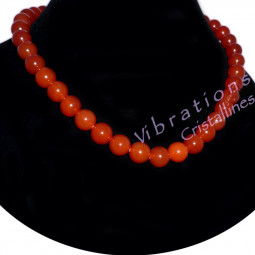 Collier Boules en Cornaline