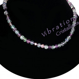 Collier Boules en Fluorite